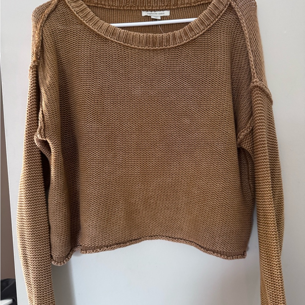 American eagle Brown Knit Sweater